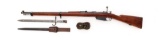 Argentine Model 1891 Mauser Bolt Action Rifle, with Bayonet and Accessories