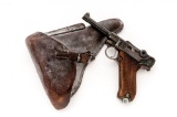 WW1 Erfurt Luger 1917 Date P.08 Semi-Automatic Pistol, with Holster