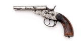 Antique SXS Double-Barrel Cartridge Howdah Pistol, with Unique Rolling Block Action