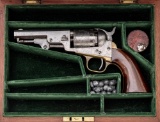 Cased Civil War Manhattan Navy Percussion Revolver, Series III with Rare Spring-Plate