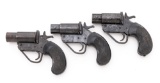 Lot of Three (3) British Molins Flare Pistols