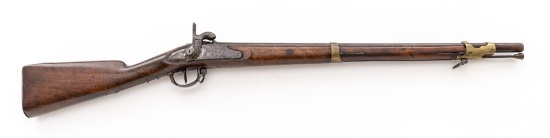 Antique European (Perhaps Belgian) Percussion Short Rifle, Altered from Flintlock
