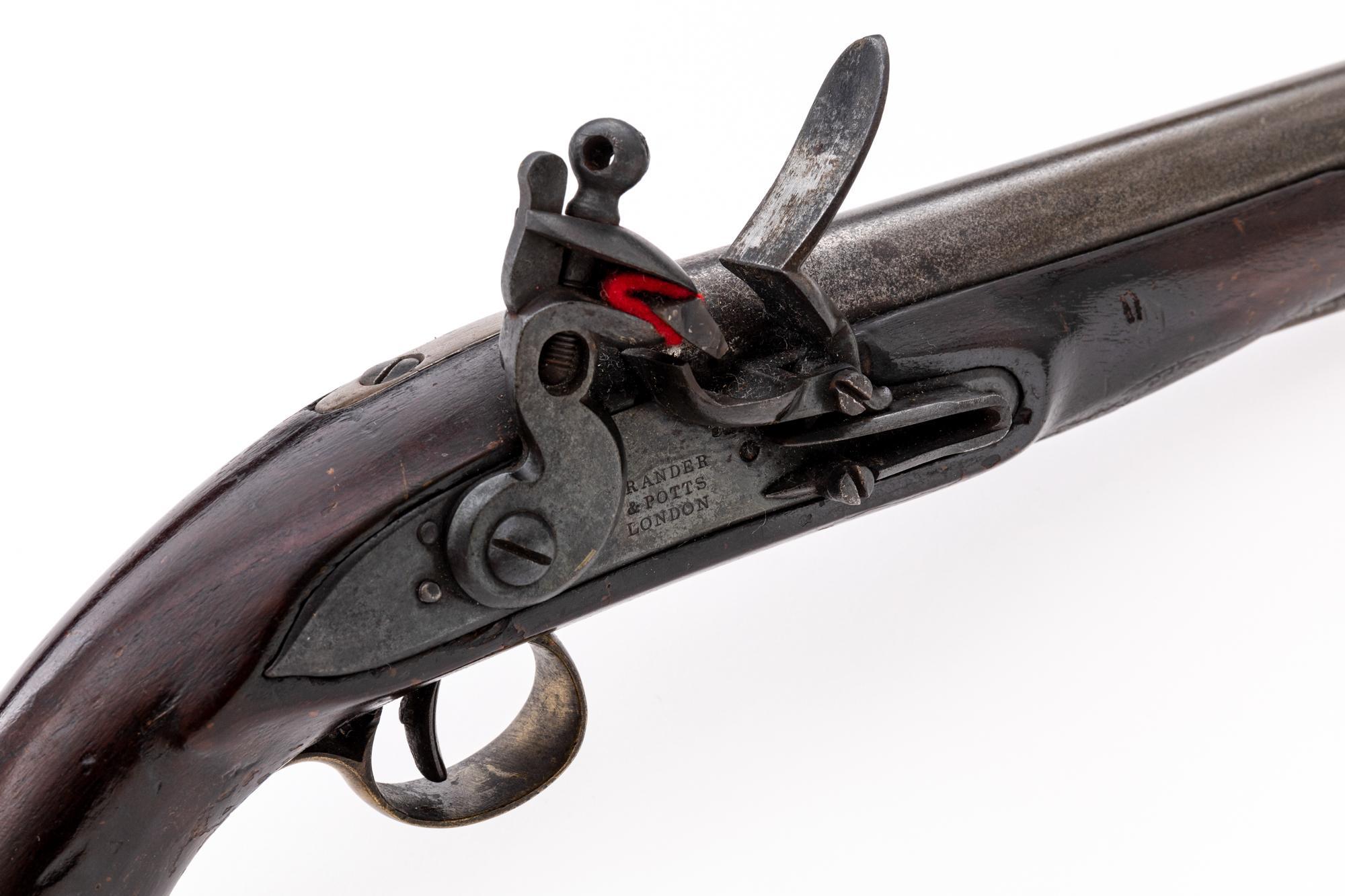 Brander＆Potts London 1810 ピストル オランダ製リプロ Reproduction Brander and Potts display only Flintlock pistol