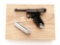 Scarce Scale Model of a Japanese Baby Nambu Pistol, in Wooden Presentation Case