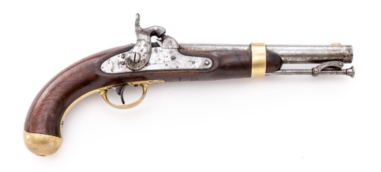 Fine H. Aston U.S. Model 1842 Percussion Single-Shot Pistol