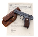 Rare U.S. Navy Shipped U.S. Property Marked Colt M1908 Semi-Automatic Pistol, with Factory Letter
