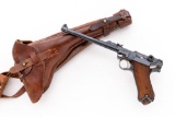 DWM 1915 P.08 Artillery Luger, with Complete Original Rig, Matching Stock, and 3 Matching Mags