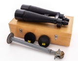 Large Scale WWII Japanese Military Binoculars with Mount, by Tokyo Optical Co.