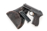 WWII German Marked Czech CZ-27 Semi-Automatic Pistol, with Holster and Extra Magazine