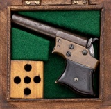 Rare No. 2 Remington Vest Pocket Single-Shot Pocket Pistol, in wood case