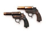 Lot of Two (2) German Model Z Erma Werke Single Shot Flare Pistols