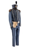 Military Academy Wool Uniform with Shako Hat, Belt and Gloves