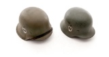Lot of Two (2) SS Schutzstaffeln Helmets