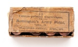 1872 Frankford Arsenal .50 Remington Ammunition for the 1871 Army Pistol