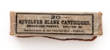 Sealed Unopened Box of .38 Revolver Blank Cartridges, by Frankford Arsenal, Dated 1903
