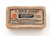 1920s Vintage Box of .22 Remington Autoloading Cartridges