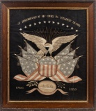 U.S. Army Transport (USAT) Sherman Embroidered Campaign Art Display