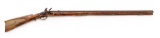 Antique American Flintlock Kentucky Rifle, with English Lock