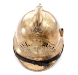 French Brass Firefighter's Helmet