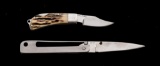 Lot of Two (2) Custom Folding Knives