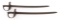 Lot of Two (2) 19th Century European Naval Cutlasses