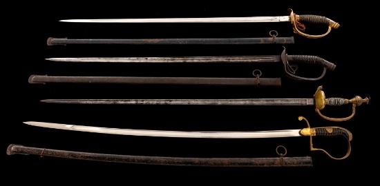 Group of Four (4) Pre-WWII German Swords
