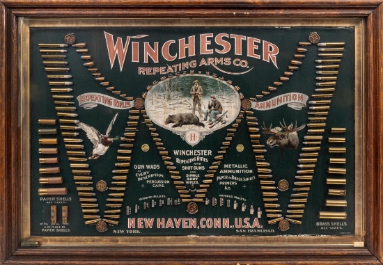Rare Winchester Double-W Cartridge Board