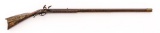 Antique American Flintlock Kentucky Long Rifle