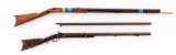 Lot of Two (2) Halfstock Percussion Pennsylvania Plains Rifles, by James Henry & Son of Boulton
