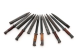 Lot of Six (6) WWII German 98K Mauser Bayonets and Scabbards