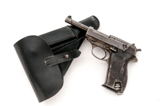 Post-War Assembled French svw-45 Mauser P.38 Semi-Automatic Pistol, with Post-War Holster