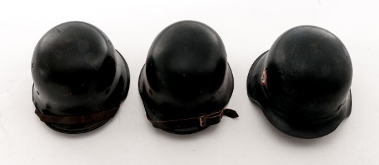 Lot of Three (3) WWII German Helmets