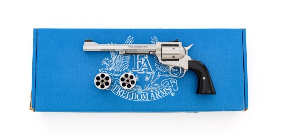 Freedom Arms Model 97 Premier Grade Single Action Revolver with .357 and 9mm Cylinders