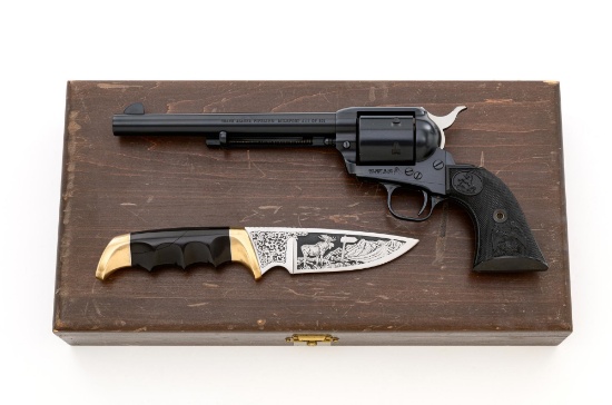 Colt Trans Alaska Pipeline Commemorative Single Action Army Revolver, Knife and Display Case