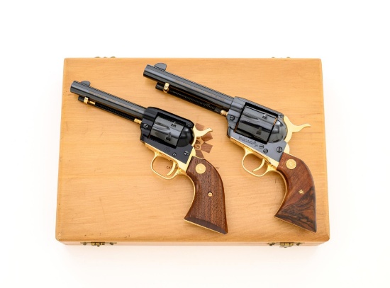 Scarce Matching Cased Set of Colt Carolina Charter Tercentenary (1663-1963) Single Action Revolvers