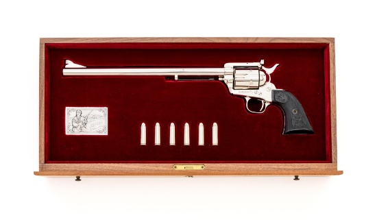 Cased Ned Buntline Commemorative Colt Single Action Army New Frontier Revolver