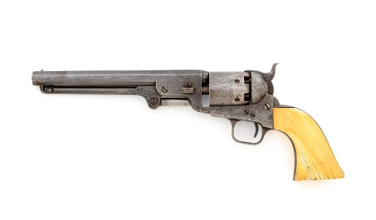 Engraved Colt 1851 Navy Percussion Revolver