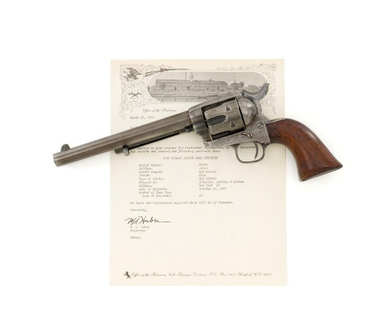 John T. Cleveland Inspected Condemned U.S. Colt Cavalry Single Action Army Revolver