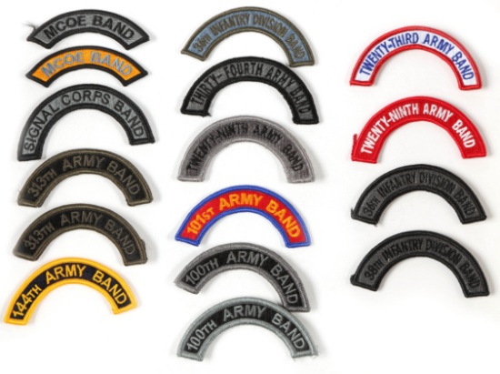 U.S. Army Band Tabs (16)