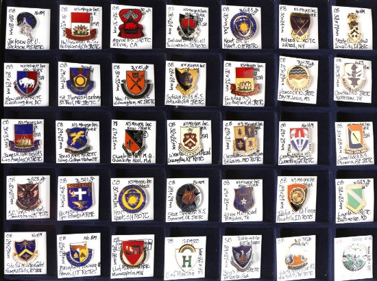 U.S. Armed Forces JROTC & ROTC Crest Pins (35)