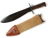 WWI Bolo Knife With Sheath