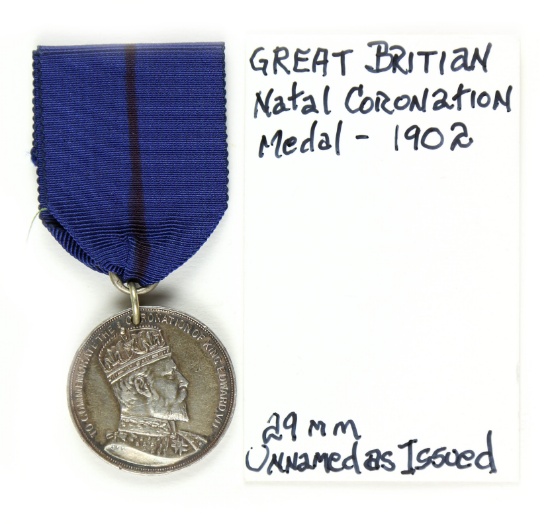 Gr. Britain Natal Coronation Medal