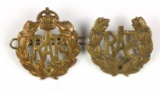 British RAF Cap Badges (2)