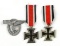 German 2nd Class Knight's Cross (2) & Luftwaffe Pilot Badge