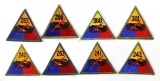 U.S. Army Armored Division Patches (7)