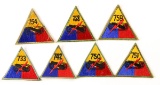 U.S. Army Armored Division Patches (7)