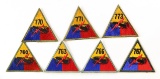U.S. Army Armored Division Patches (7)