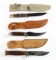 Knives with Leather Sheaths (3)