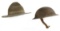 WWI Doughboy Helmet and Drill Sergeant Hat