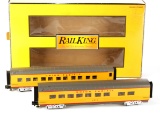 Rail King 30-67439 UP 2-Car 60' Streamlined Sleeper/Diner Set